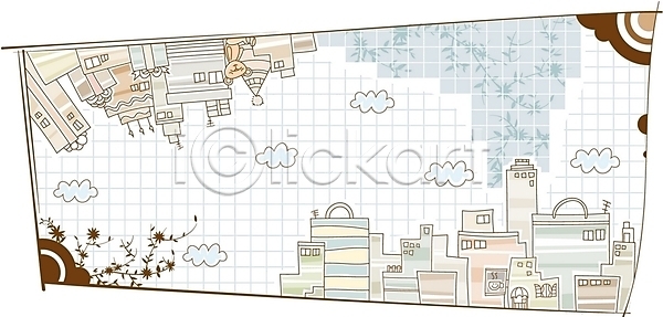 사람없음 EPS 일러스트 건물 건축 곰인형 구름(자연) 국내일러스트 도시 문양 백그라운드 빌딩 선물 쇼핑 시설물 현대건축