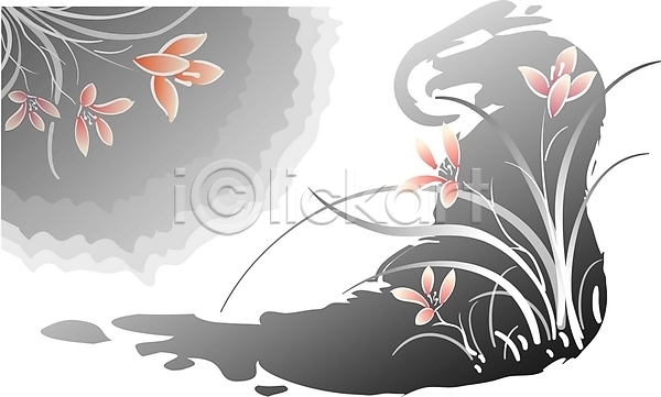 사람없음 EPS 일러스트 꽃 난초 난초꽃 동양란 무늬 문양 백그라운드