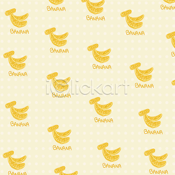 사람없음 EPS 일러스트 과일 무늬 문양 물방울무늬 바나나 백그라운드 열매 패턴