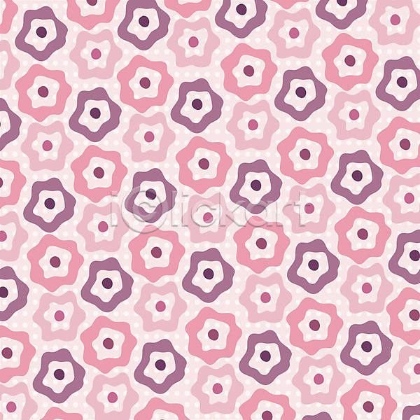 사람없음 EPS 일러스트 꽃 꽃무늬 무늬 문양 물방울무늬 백그라운드 분홍색 패턴