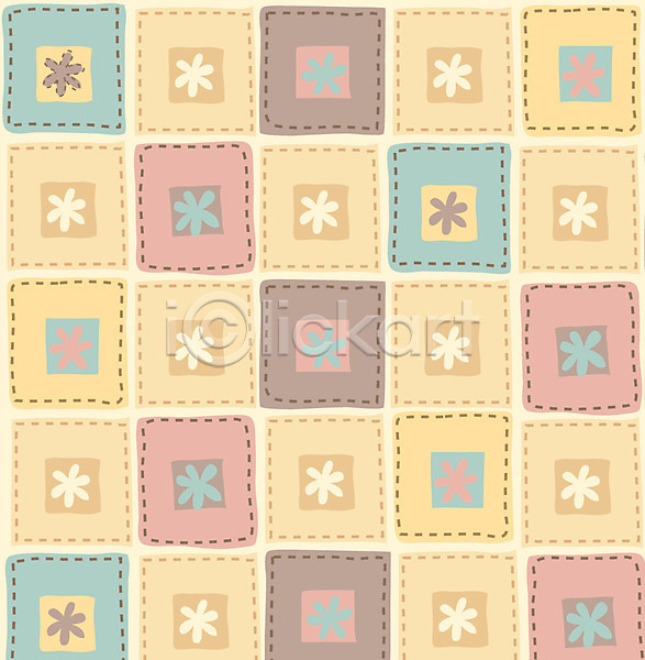 사람없음 EPS 일러스트 기하학 꽃 꽃무늬 무늬 문양 백그라운드 사각형 패턴