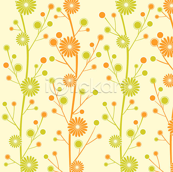 사람없음 EPS 일러스트 꽃 꽃무늬 무늬 문양 물방울무늬 백그라운드 줄기 패턴