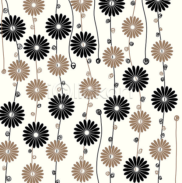 사람없음 EPS 일러스트 꽃 꽃무늬 무늬 문양 백그라운드 패턴