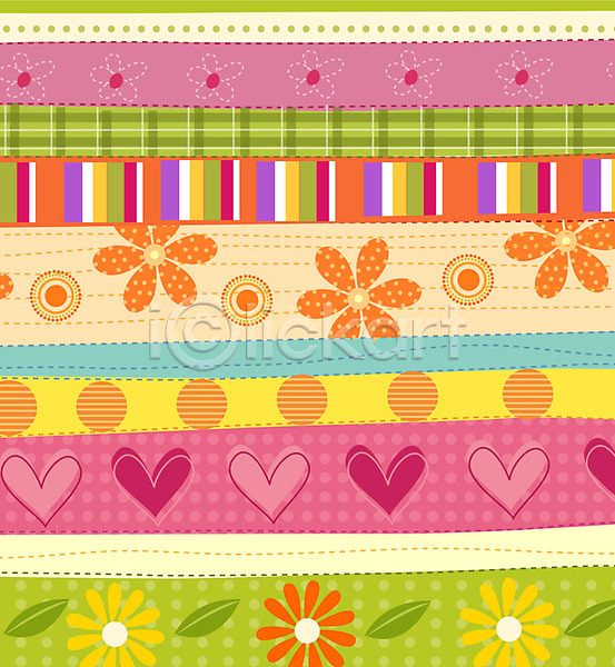 사람없음 EPS 일러스트 가로줄 꽃 꽃무늬 무늬 문양 물방울무늬 백그라운드 패턴 하트