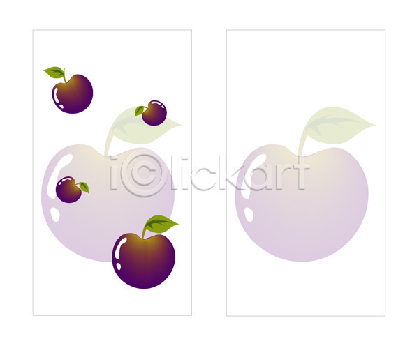 명함템플릿 배너템플릿 템플릿 과일 명함 미니배너 사과(과일) 식물