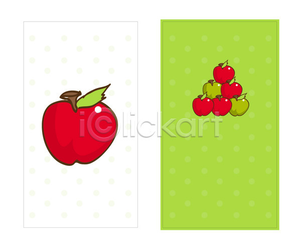 명함템플릿 배너템플릿 템플릿 과일 명함 미니배너 빨간색 사과(과일) 식물