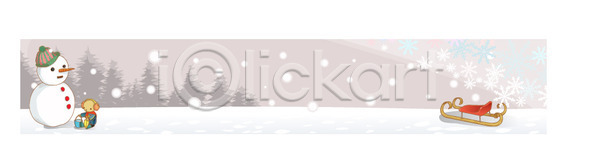 배너템플릿 템플릿 가로배너 겨울 계절 눈 눈사람 사계절 썰매 이미지템플릿 자연 하늘