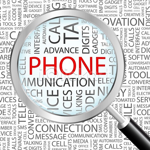 사람없음 EPS 일러스트 해외이미지 단어 돋보기 디자인 디지털 메시지 모바일 배너 백그라운드 비즈니스 빨간색 사무실 시스템 알림 전화기 종이 컨셉 텍스트 통신 통화 해외202004 핸드폰 혼합 확대 회색
