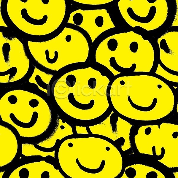 기쁨 행복 흐름 사람없음 EPS 일러스트 해외이미지 그래피티 낙서 미소(표정) 미술 백그라운드 웃음 이모티콘 패턴 페인트 표현 해외202004