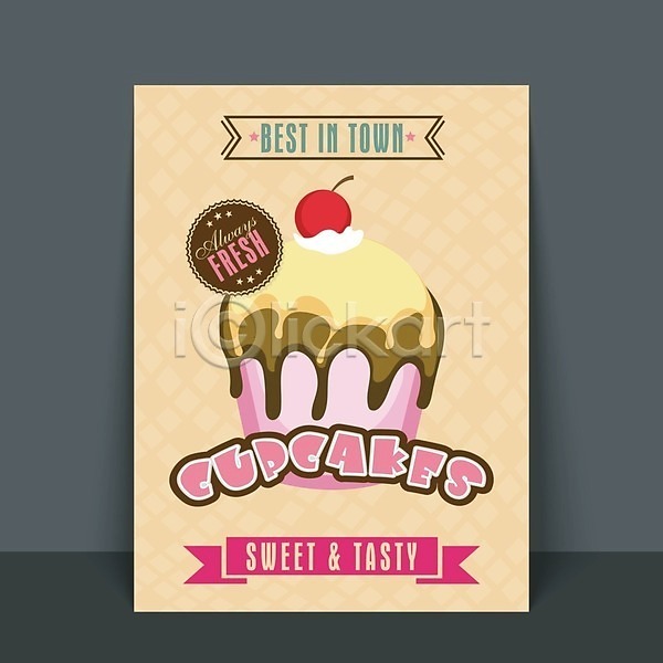 축하 사람없음 EPS 일러스트 해외이미지 디저트 맛있는 머핀 생일 생일축하 생일카드 축하카드 카드(감사) 컵케이크 케이크 파티 해외202004