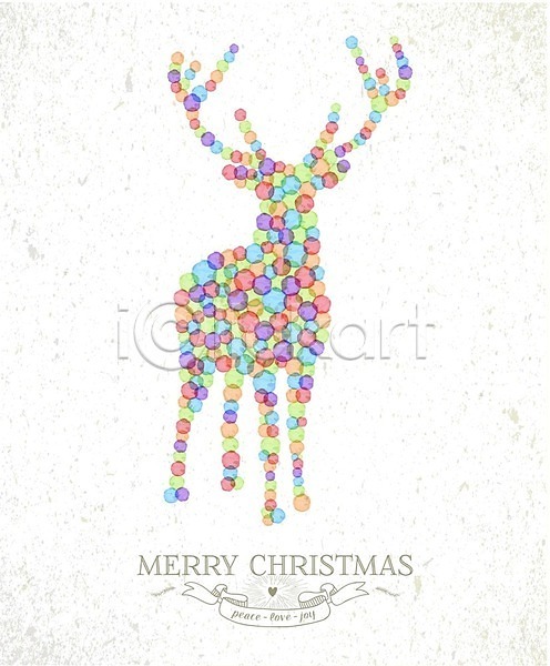 축하 사람없음 EPS 일러스트 해외이미지 겨울 그래픽 그리기 동물 모양 백그라운드 붓 사슴 수채화(물감) 순록 얼룩 이벤트 잉크 장식 점 추상 크리스마스 크리스마스카드 페인트 해외202004