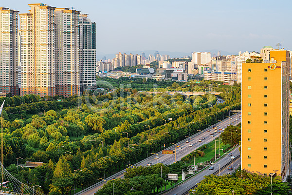 사람없음 JPG 포토 건물 국내여행 녹음(푸른숲) 도시 도시풍경 생태공원 서울 아파트 야외 여의도 전경 주간 풍경(경치) 한국