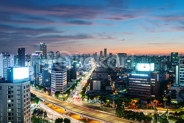 사람없음 JPG 포토 구름(자연) 국내여행 궤적 도로 도시 도시풍경 빌딩 서울 야경 야외 영등포 전경 풍경(경치) 하늘 한국