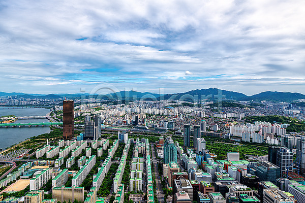 사람없음 JPG 포토 건물 구름(자연) 국내여행 도시 도시풍경 도심 빌딩 서울 야외 여의도 전경 주간 풍경(경치) 하늘 한국