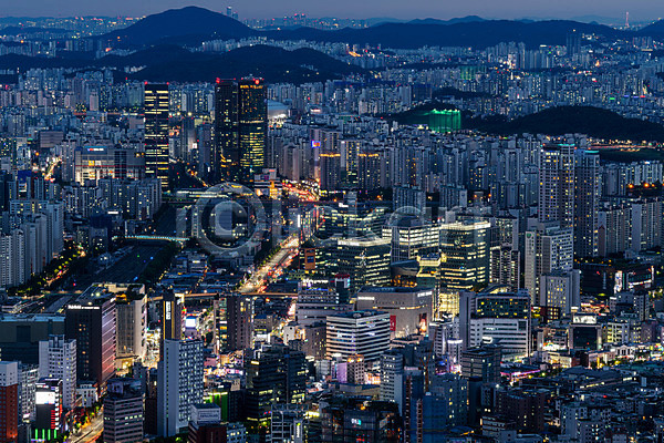 사람없음 JPG 포토 건물 국내여행 도시 도시풍경 백화점 빌딩 서울 신도림 야경 야외 전경 풍경(경치) 한국
