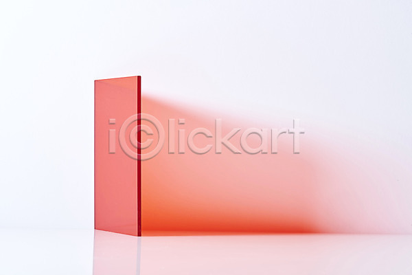 사람없음 JPG 포토 그림자 문 반투명 백그라운드 빛 빨간색 사각형 스튜디오촬영 실내 아크릴 조각 조명 한개 흰배경