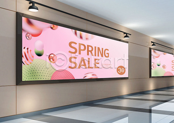 사람없음 PSD 편집이미지 도형 복도 봄 분홍색 세일 쇼핑 액자 원형 조명 포스터