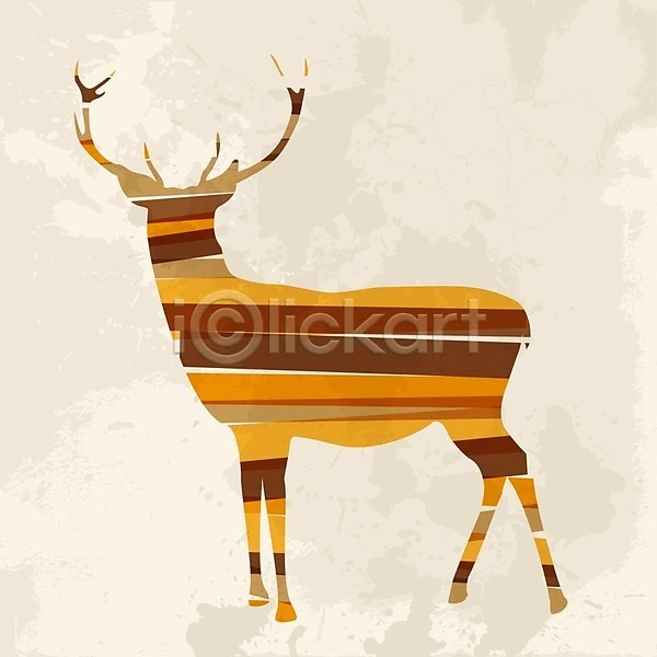 사람없음 EPS 실루엣 일러스트 해외이미지 갈색 계절 동물 디자인 모양 빨간색 사슴 순록 악단 장식 초록색 컬러풀 크리스마스 패턴 퍼즐 해외202004
