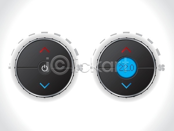 EPS 아이콘 일러스트 해외이미지 검은색 게이지 디자인 디지털 린스 바퀴 부채 빛 심볼 엘리먼트 온도 자동 자동차 점화 제어 파란색 플러스 해외202004 흰색 힘