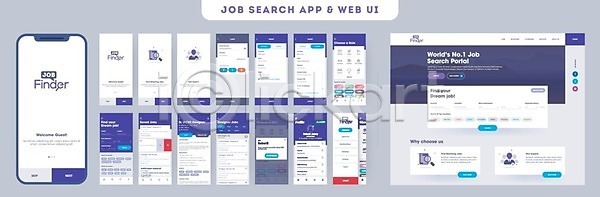 전자상거래 사람없음 EPS 일러스트 템플릿 해외이미지 UI 검색 고용 디지털 레이아웃 로그인 면접 모바일 목업 비즈니스 서비스 소셜미디어 스마트폰 스크린 어플리케이션 업무 온라인 와이어프레임 웹 이력서 인터넷 인터페이스 조언 직업 채용 터치스크린 페이지 해외202004 해외일러스트