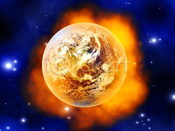 사람없음 JPG 포토 해외이미지 SF 과학 광선 별 빛 빨간색 연소 오염 우주 자연 지구 추상 태양 파멸 폭발 하늘 해외202004 행성