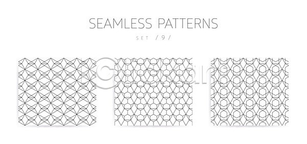 클래식 화려 EPS 일러스트 해외이미지 흑백 검은색 견본 그래픽 기하학 대각선 디자인 마름모 미니멀 백그라운드 벽 벽지 선 세트 쇠창살 수확 아랍어 얇은 엘리먼트 육각형 이슬람교 장식 정사각형 종이 질감 추상 커튼 타격 타일 패턴 편집 폴리곤 표면 해외202004 해외일러스트 흰색