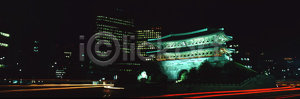 사람없음 JPG 포토 건물 국보 도시 빌딩 상업시설 서울 숭례문 야간 야경 야외 자연 파노라마 풍경(경치)