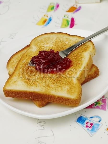 사람없음 JPG 포토 디저트 딸기잼 빵 스프레드(음식) 식빵 실내 음식 잼 제빵 토스트 토스트기