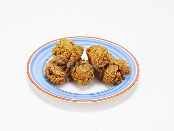 사람없음 JPG 포토 그릇 누끼 스튜디오촬영 안주 야식 요리 음식 접시 치킨 통닭 한국 한식 후라이드치킨