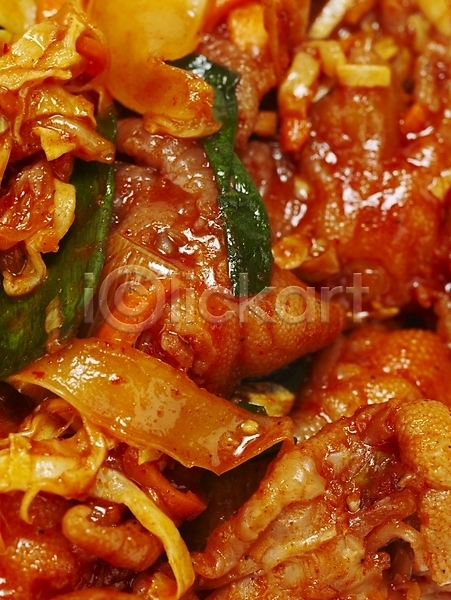 사람없음 JPG 근접촬영 포토 닭고기 닭발 볶음 안주 야식 요리 음식 한국 한식