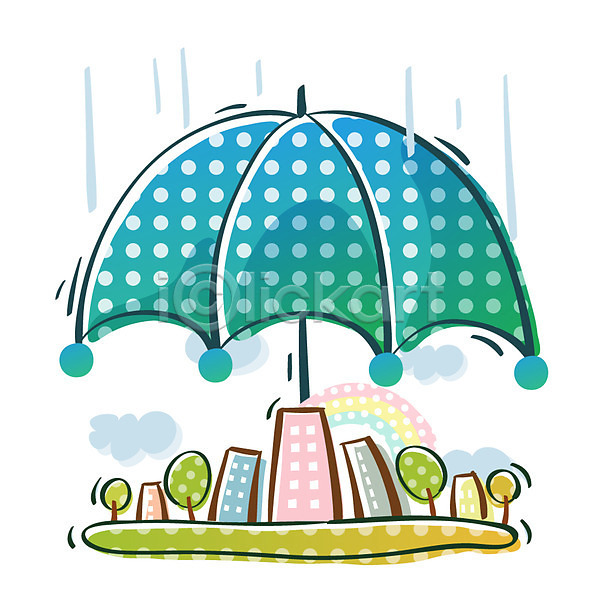 사람없음 EPS 아이콘 큐티아이콘 건물 도시 비즈니스 우산 잡화