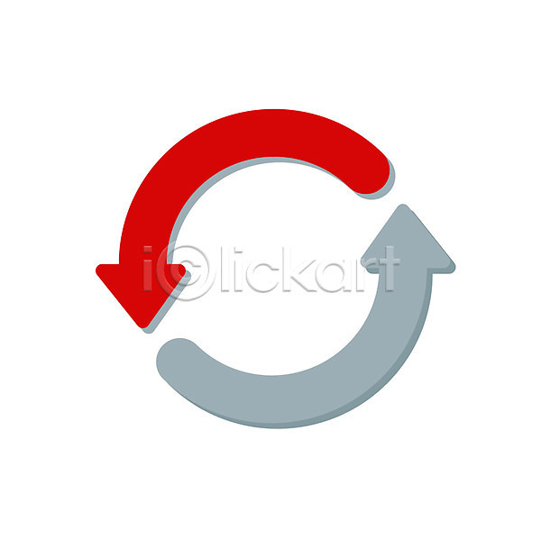 사람없음 EPS 심플아이콘 아이콘 기호 문자 빨간색 새로고침 순환 컬러 픽토그램 화살표
