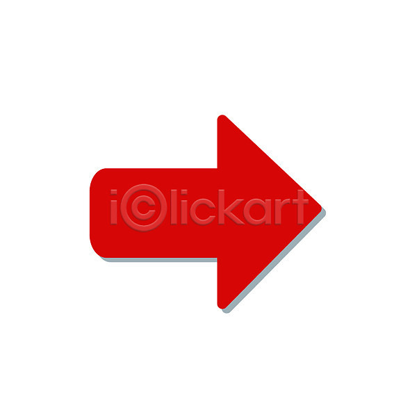 사람없음 EPS 심플아이콘 아이콘 기호 문자 방향지시 빨간색 오른쪽 컬러 픽토그램 화살표