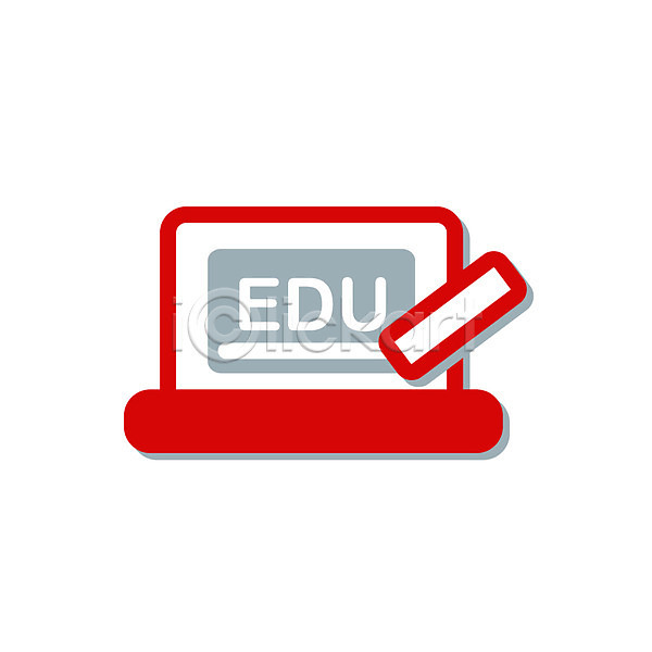 사람없음 EPS 심플아이콘 아이콘 교육 분필 빨간색 오브젝트 칠판 컬러 픽토그램