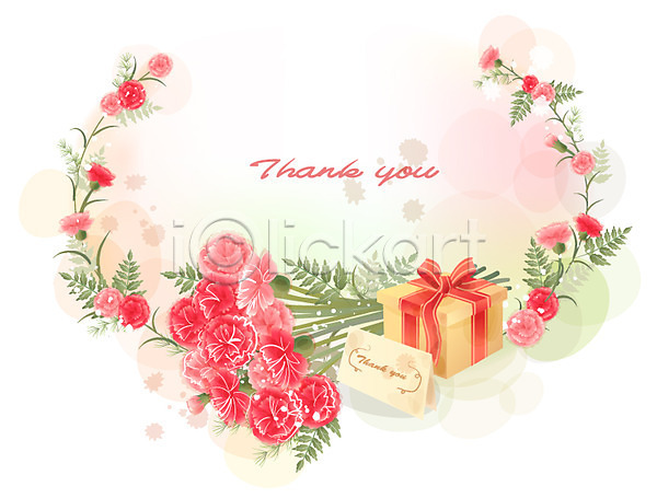 사람없음 EPS 일러스트 템플릿 꽃 꽃백그라운드 백그라운드 선물 식물 여름꽃 자연 카네이션 카드(감사)