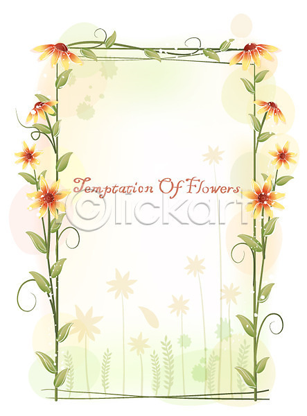 사람없음 EPS 일러스트 템플릿 꽃 꽃백그라운드 루드베키아 백그라운드 식물 여름꽃 자연