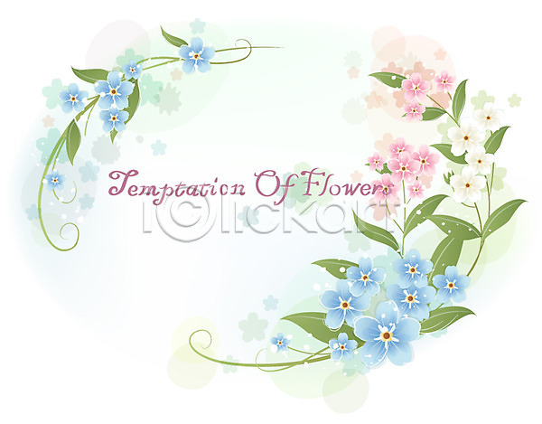 사람없음 EPS 일러스트 템플릿 꽃 꽃백그라운드 물망초 백그라운드 봄꽃 식물 자연