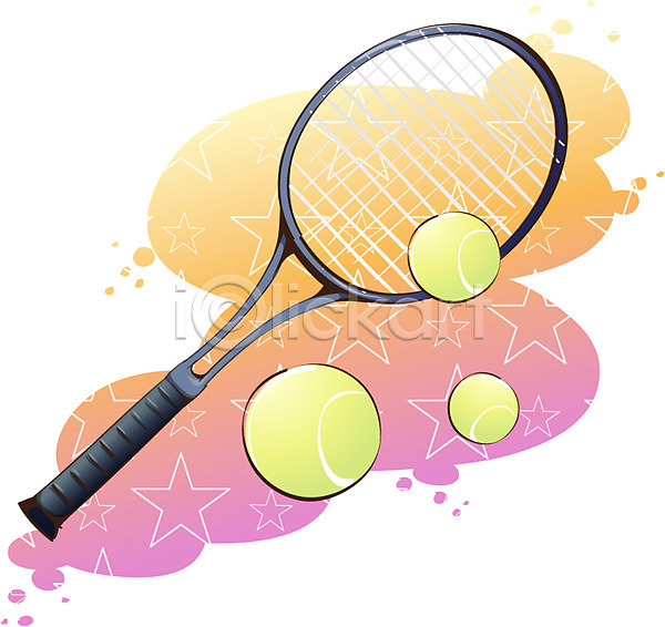 사람없음 EPS 아이콘 레포츠 테니스 테니스공 테니스라켓