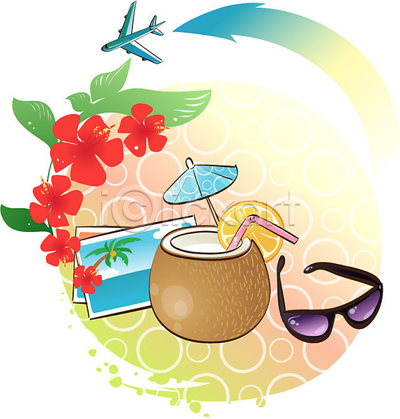 사람없음 EPS 아이콘 계절 기념사진 바캉스 비행기 선글라스 여름(계절) 여름휴가 여행 열대꽃 열매 엽서 음료 잡화 칵테일 코코넛 휴가 휴양지