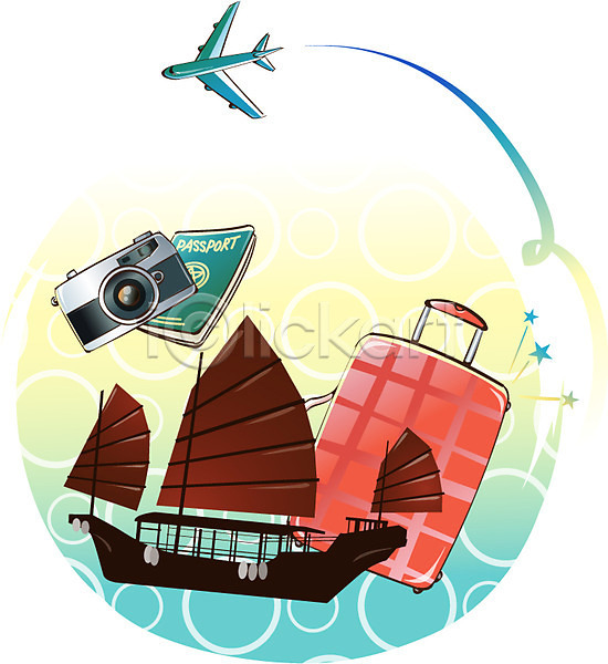 사람없음 EPS 아이콘 돛단배 바캉스 배(교통) 비행기 수상교통 여권 여름휴가 여행 여행가방 카메라 캐리어가방 홍콩 휴가