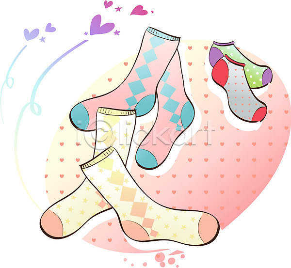 사람없음 EPS 아이콘 발목양말 양말 오브젝트 옷 잡화