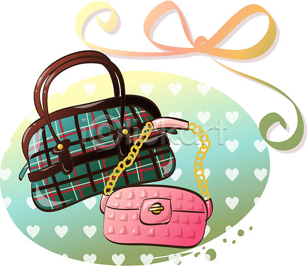 사람없음 EPS 아이콘 가방 여성가방 오브젝트 잡화 핸드백