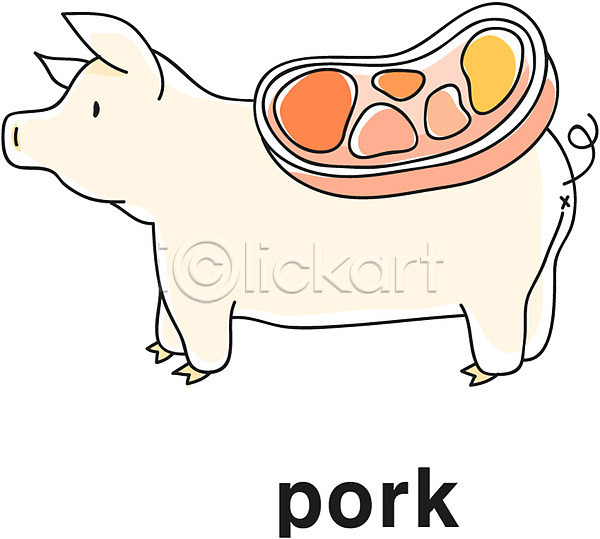 사람없음 EPS 라인아이콘 아이콘 단어 동물 돼지 돼지고기 삼겹살 식재료 영어 영어교육 육류 음식 축산물