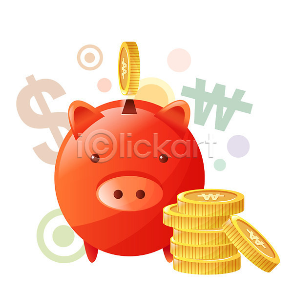 사람없음 EPS 스위티아이콘 아이콘 동전 돼지저금통 생활용품 쇼핑 저금통 적립금