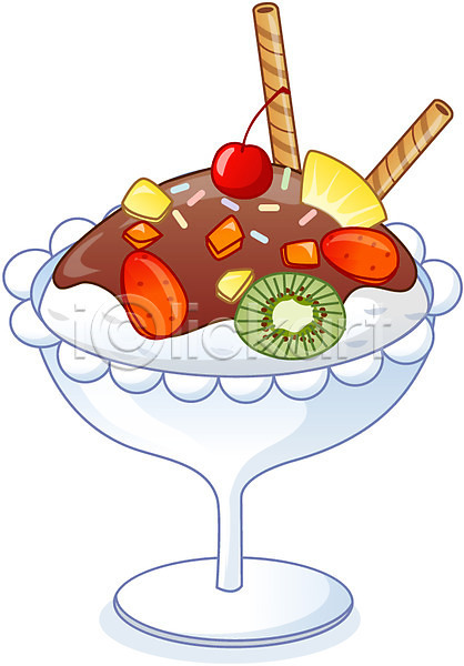 사람없음 EPS 아이콘 큐티아이콘 과일 디저트 딸기 막대과자 여름음식 음식 잔 제철음식 젤리 체리 키위 파인애플 팥빙수