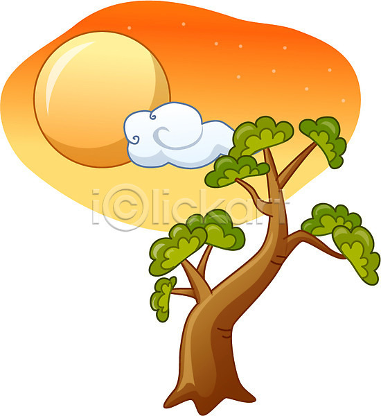 사람없음 EPS 아이콘 큐티아이콘 구름(자연) 나무 달 명절 소나무 식물 야간 야외 추석 한국