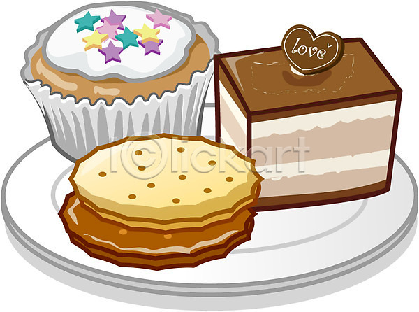 아이콘 큐티아이콘 과자 기념일 디저트 발렌타인데이 빵 음식 접시 케이크
