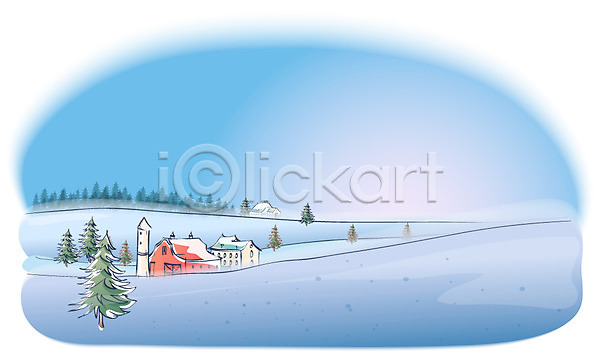 사람없음 EPS 일러스트 겨울 겨울배경 계절 나무 마을 백그라운드 사계절 설경 아침 야외 일출 자연 주간 주택 풍경(경치) 하늘