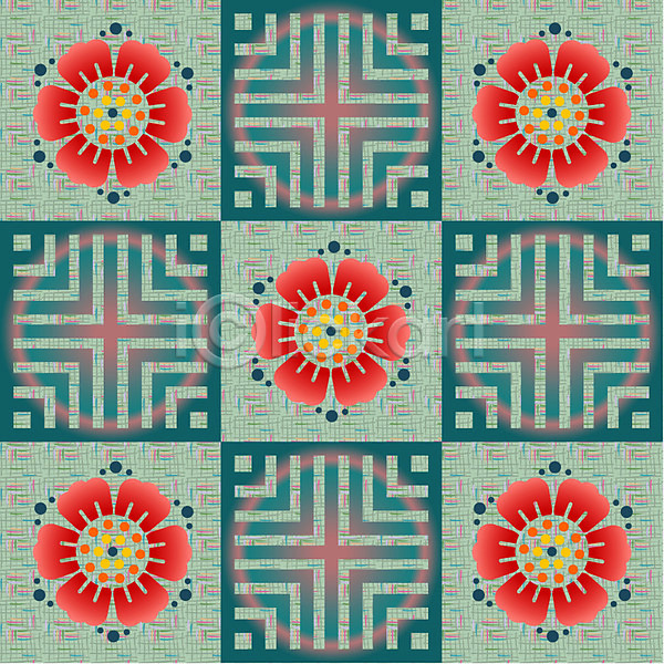 사람없음 EPS 일러스트 꽃 꽃무늬 당초문 무늬 백그라운드 식물 전통문양 패턴 한국 한국문화 한국전통