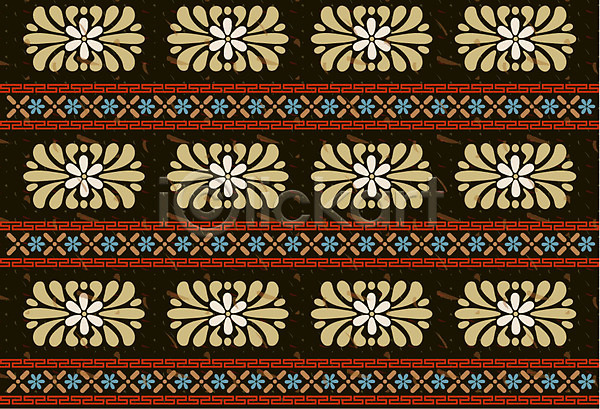 사람없음 EPS 일러스트 꽃 무늬 백그라운드 식물 전통문양 패턴 한국 한국문화 한국전통